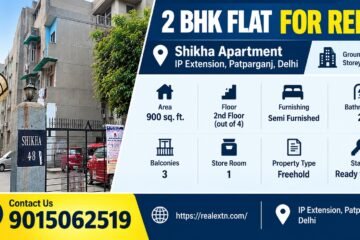 2 Bedroom Flat for Rent in Shikha Apartment, IP Extension