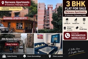 3 BHK Flat 1550 SqFt for Sale in Narwana Apartment IP Extension