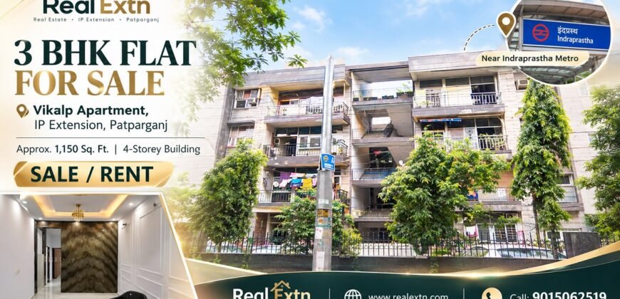 3 BHK Flat for Sale in Vikalp Apartment, IP Extension, Patparganj