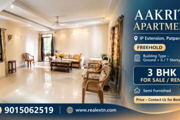 3 BHK Flat for Rent in Aakriti Apartment, IP Extension Patparganj