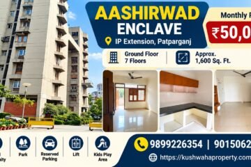 3 BHK Flat 1600 sqft for Rent in Aashirwad Enclave, IP Extension