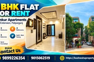 3 BHK Flat for Rent in Ankur Apartments, IP Extension, Patparganj