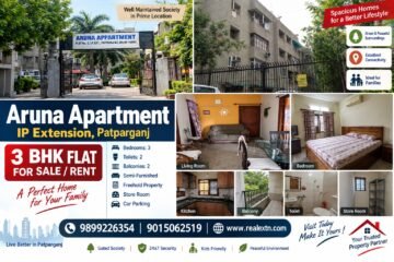 Aruna Apartment IP Extension, 3 BHK Flat for Sale in Patparganj