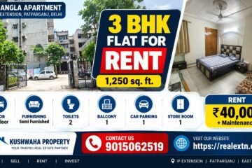 3 BHK Flat for Rent in Mangla Apartment, IP Extension