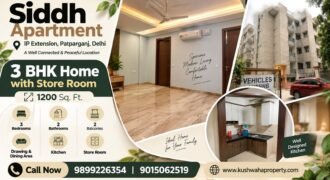 3 BHK Flat for Rent in Siddh Apartment, IP Extension, Patparganj