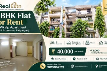 3 BHK Flat for Rent in Vikalp Apartment, IP Extension