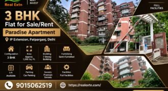 3 BHK Rental Flat in Paradise Apartment, IP Extension