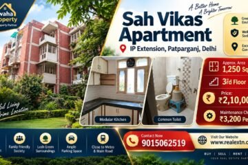 3 BHK Flat for Sale – Sah Vikas Apartment, IP Extension, Patparganj