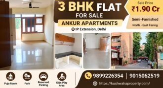 3 BHK Flat for Sale in Ankur Apartments, IP Extension
