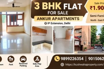 3 BHK Flat for Sale in Ankur Apartments, IP Extension