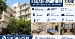 3 BHK Flat for Sale in Kailash Apartment, IP Extension, Patparganj