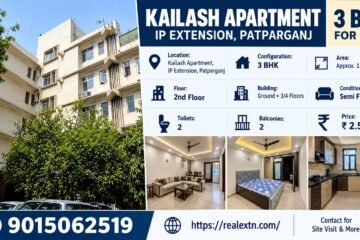 3 BHK Flat for Sale in Kailash Apartment, IP Extension, Patparganj
