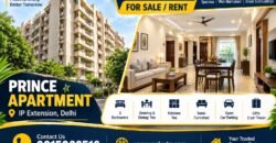 3 BHK Flat for Sale in Prince Apartment, IP Extension, Patparganj