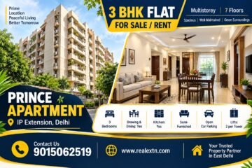 3 BHK Flat for Sale in Prince Apartment, IP Extension, Patparganj