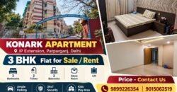3 BHK Flat for Sale in Konark Apartment, IP Extension, Patparganj