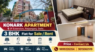 3 BHK Flat for Sale in Konark Apartment, IP Extension, Patparganj
