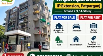 3 BHK Flat for Rent in Kripal Apartment, IP Extension, Patparganj