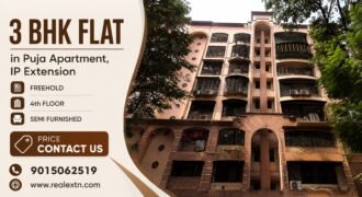 3 BHK Flat for Rent in Puja Apartment, IP Extension