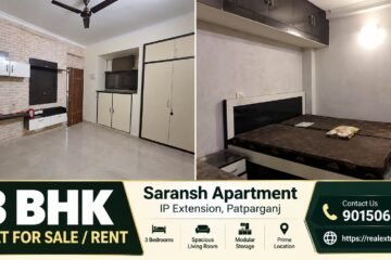 3 BHK Rental Flat in Saransh Apartment, IP Extension Patparganj