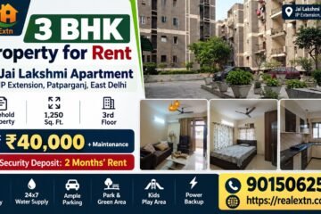 3 BHK Property for Rent, Jai Lakshmi Apartment, IP Extension