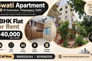 3 BHK Flat for Rent in Swati Apartment, IP Extension
