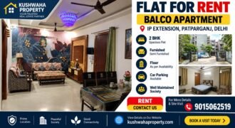 3 BHK Rental Flat in Balco Apartment, IP Extension Delhi