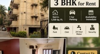 3 BHK for Rent in IP Extension, Vijay Lakshmi Apartments