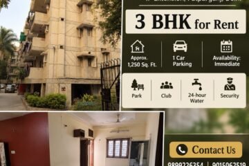 3 BHK for Rent in IP Extension, Vijay Lakshmi Apartments