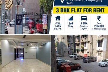Rental Flat 3 BHK in Shikha Apartment, IP Extension
