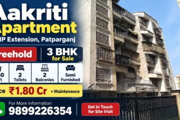 Buy 3 BHK Flat in Aakriti Apartment, IP Extension, Patparganj