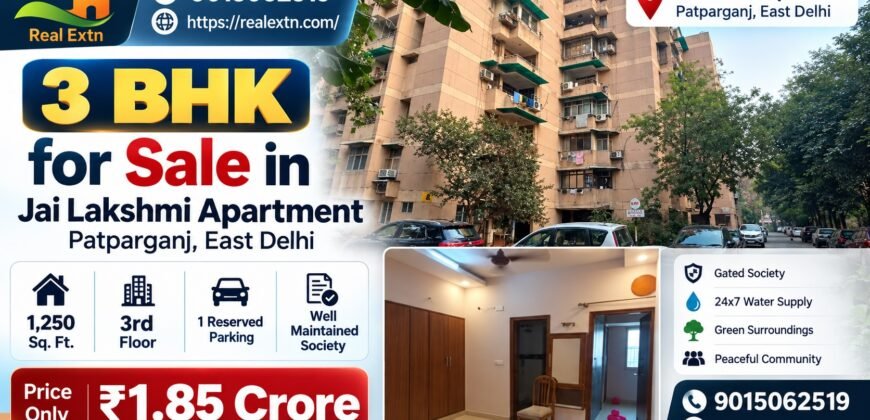 3 BHK for Sale in Jai Lakshmi Apartment, Patparganj