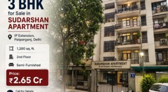 3 BHK for Sale in Sudarshan Apartment, IP Extension, Patparganj