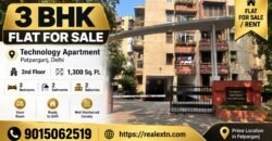 Spacious 3 BHK for Sale in Technology Apartment, Patparganj