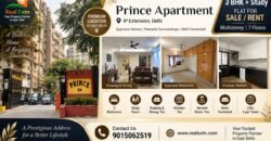 3 BHK with Study for Sale in Prince Apartment, IP Extension,