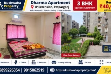 3BHK Flat Second Floor for Rent in Dharma Apartment, IP Extension