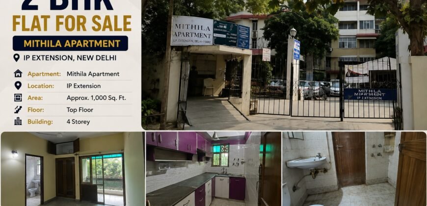 Buy 2 BHK Flat in Mithila Apartment, IP Extension