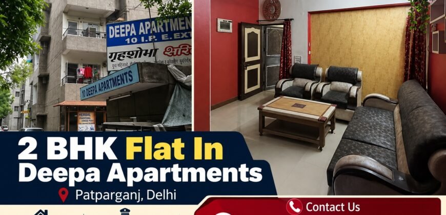 Deepa Apartments, 2 BHK Flat for Sale in IP Extension, Patparganj