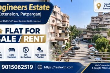 3 BHK Flat for Rent in Engineers Estate, IP Extension, Patparganj
