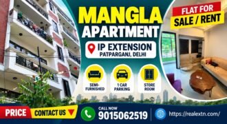 2 BHK Flat for Rent in Mangla Apartment, IP Extension