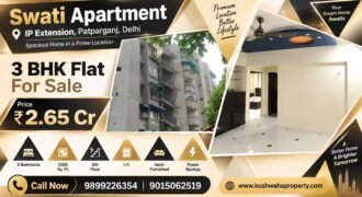 1550 SqFt Flat for Sale in Swati Apartment, IP Extension, Patparganj
