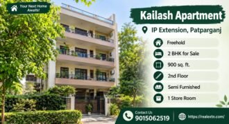 Kailash Apartment, 2 BHK flat for sale in IP Extension