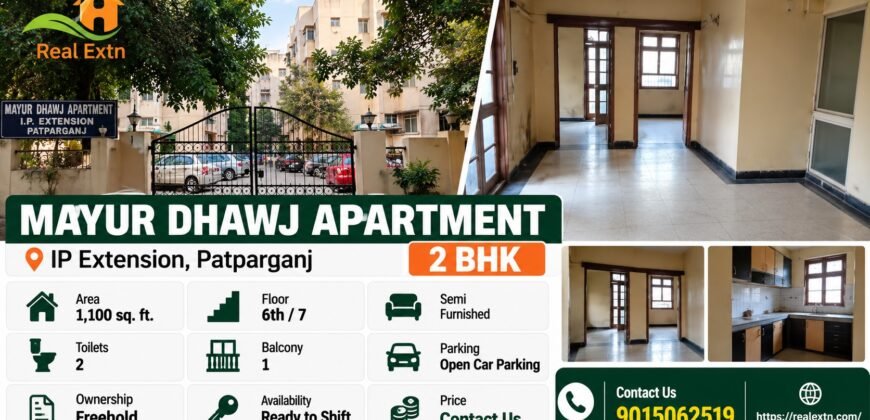 2 BHK for Sale in Mayur Dhwaj Apartment, IP Extension