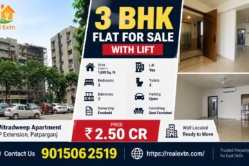 Mitradweep Apartment, 3 BHK for Sale in IP Extension, Patparganj