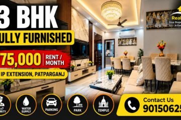 Fully Furnished 3 BHK Flat for Rent in Narwana Apartment, IP Extension