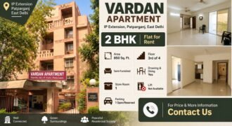 Rental 2 BHK Flat in Vardan Apartment, IP Extension