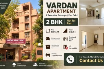 Rental 2 BHK Flat in Vardan Apartment, IP Extension