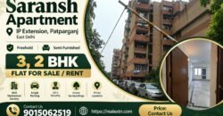 2 BHK Flat for Rent, Saransh Apartment IP Extension, Patparganj