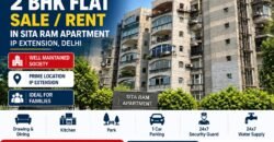 2 BHK Flat for Sale in Sita Ram Apartment, IP Extension, Delhi