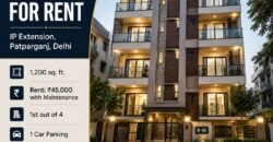 Sudarshan Apartment, 3 BHK for Rent in IP Extension, Patparganj