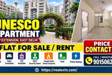 UNESCO Apartment 3 BHK for Rent in IP Extension, Patparganj